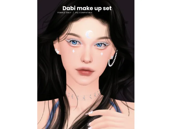 Maxis Match [Dabi] Makeup set 01 - The Sims 4 Custom Content
