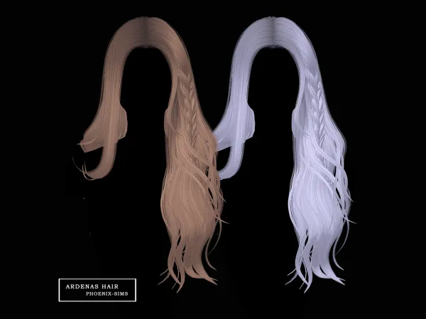 Alpha Ardenas Hair - The Sims 4 Custom Content