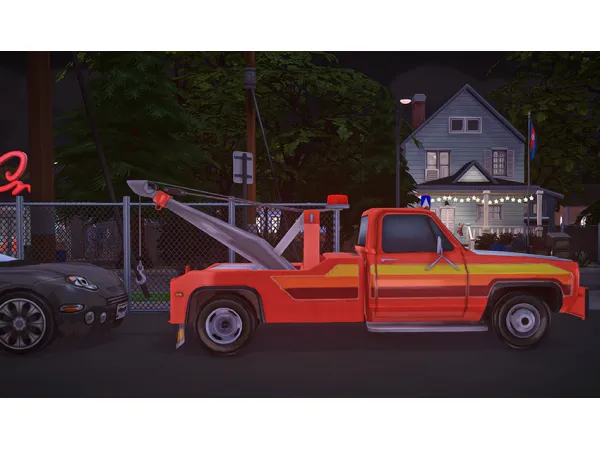 Maxis Match Ellemant Lake Tow Truck - The Sims 4 Custom Content