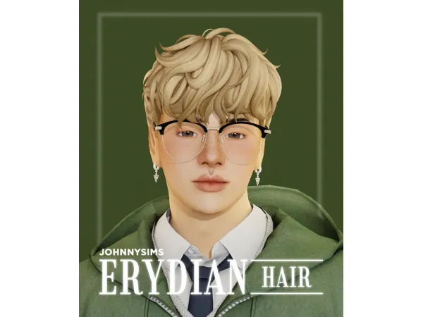 Maxis Match Erydian Hair by Johnnysims - The Sims 4 Custom Content