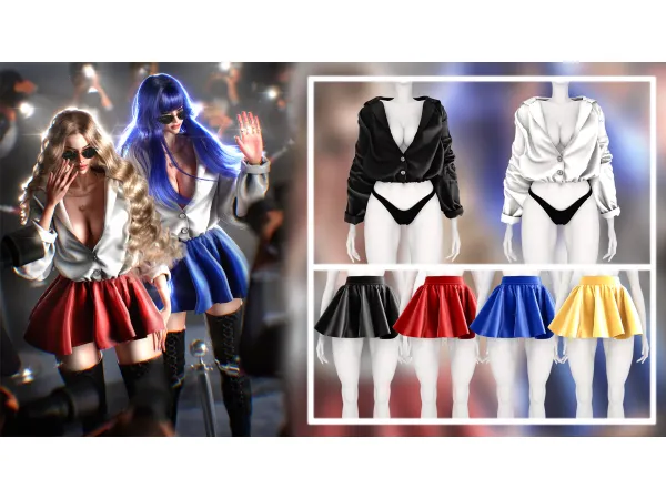 Alpha Jenelle Set by Daph's - The Sims 4 Custom Content