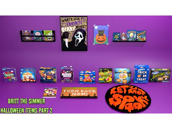Alpha Halloween Items Part 2 by Britt The Simmer - The Sims 4 Custom Content