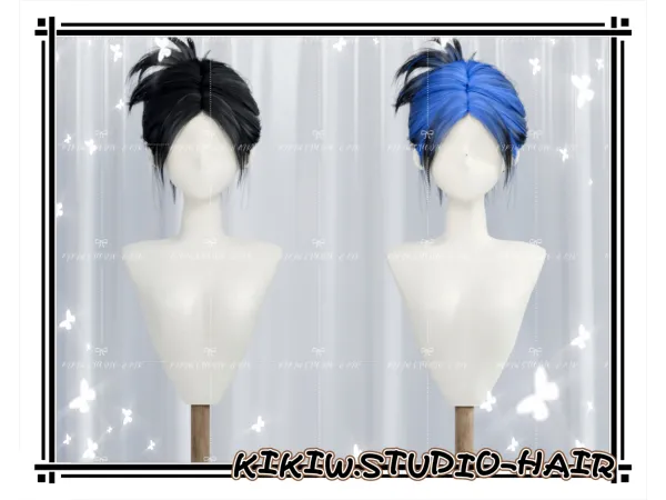 Alpha KIKIWSTUDIO HAIR 20241021 - The Sims 4 Custom Content