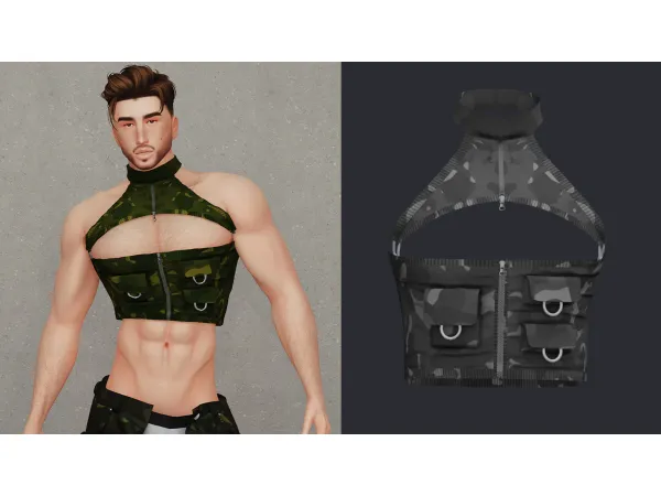Alpha Cadet (Top) by Beto - The Sims 4 Custom Content