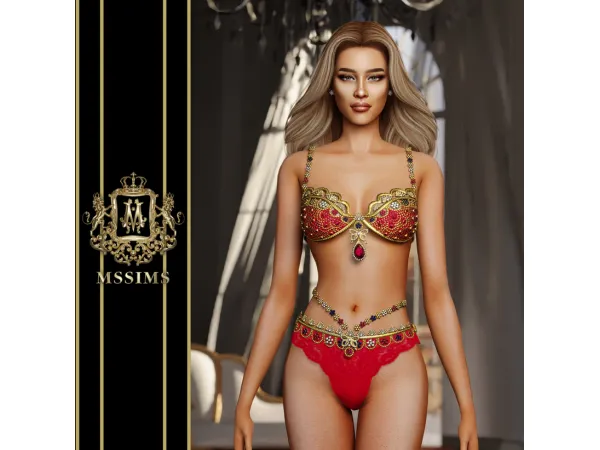 Alpha CANDICE BIKINI by MSSIMS - The Sims 4 custom content