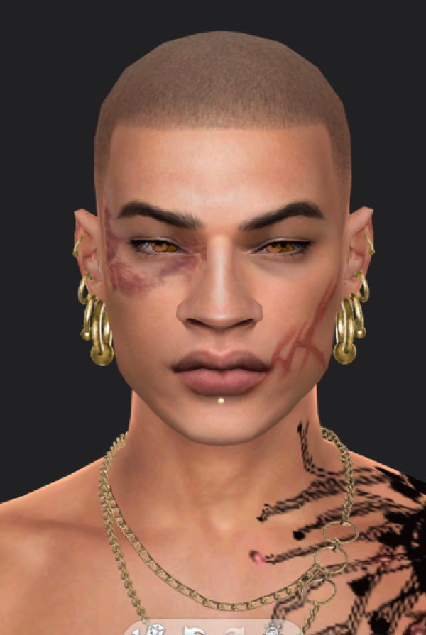 Alpha Skaterboi Bruising by simsfinds - The Sims 4 Custom Content