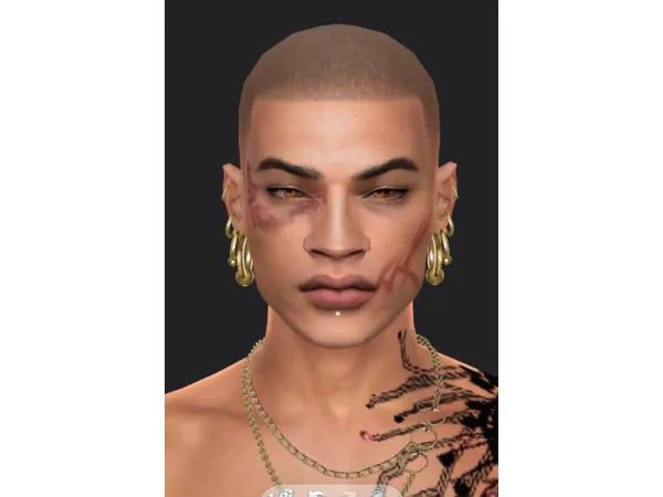 Alpha Skaterboi Bruising - The Sims 4 Custom Content