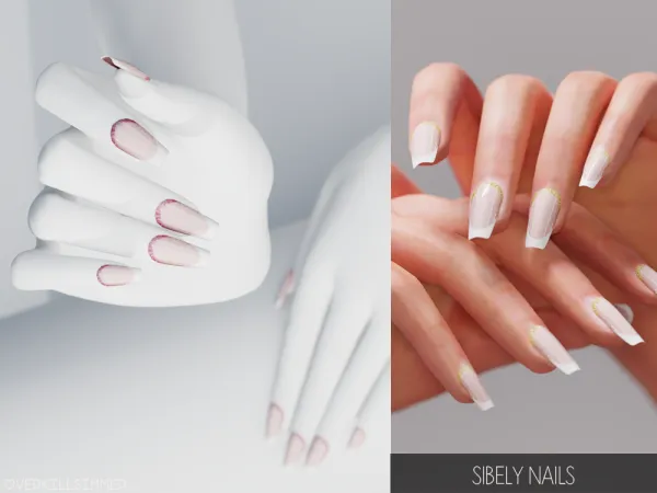 Mix Sibely nails - The Sims 4 Custom Content