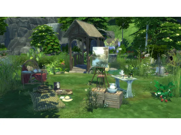 Maxis Match The Quiet Garden by SimsClutterChaos - The Sims 4 Custom Content