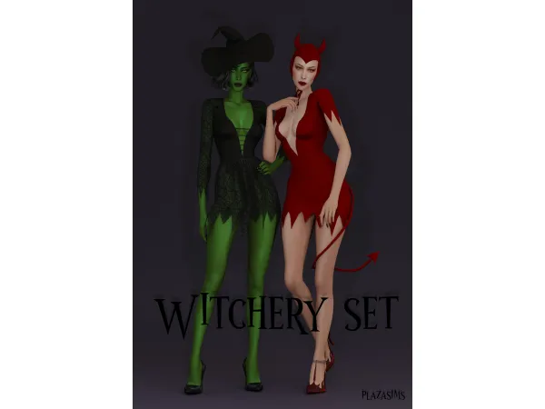 Mix Witchery set by plazasims - The Sims 4 Custom Content
