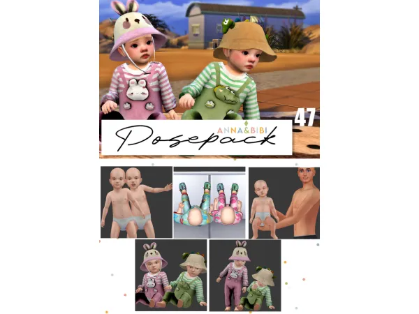 Mix Posepack_047 [AnnaBibi] - The Sims 4 Custom Content