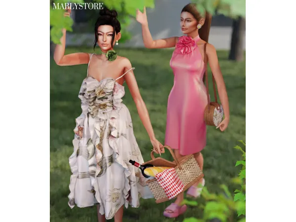 Alpha PICNIC SET by Mably Store - The Sims 4 Custom Content