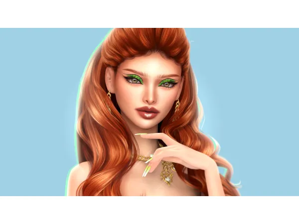 Alpha Seraphine Glam Makeup Set by Anonimux - The Sims 4 Custom Content