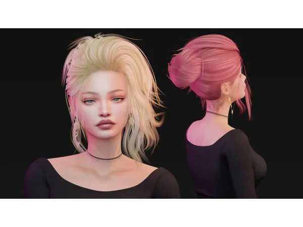 Alpha Elysian Hairstyle - The Sims 4 Custom Content