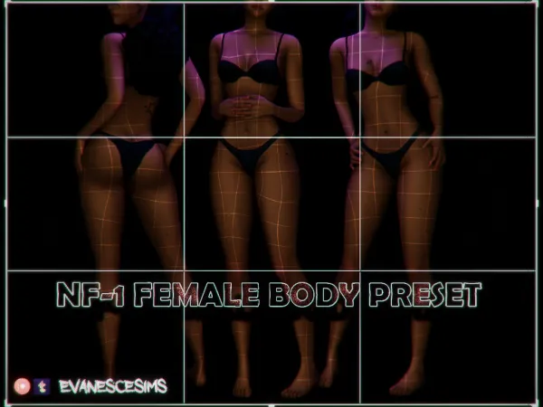 Mix Evanescesims NF 1 Preset - The Sims 4 Custom Content