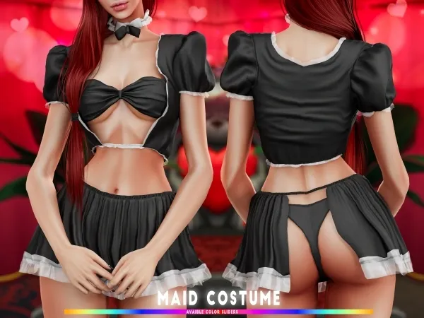 Mix Maid Costume Brsims - The Sims 4 Custom Content