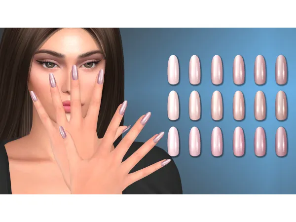 Neutral palette almond nails by NataliS
