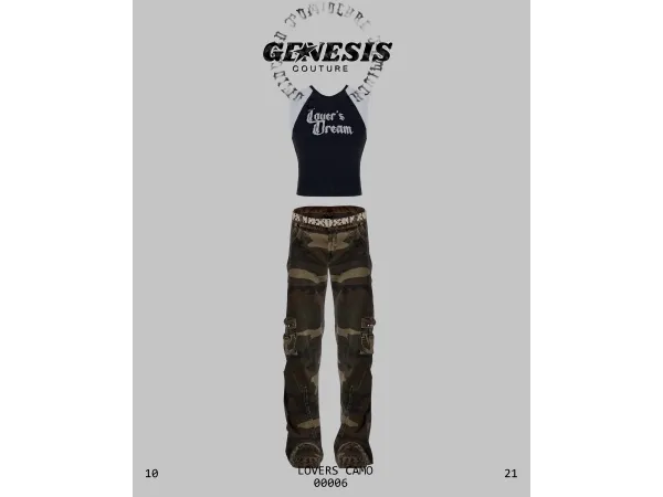 Alpha TOMIOCHAN x GenesisCouture - The Sims 4 Custom Content