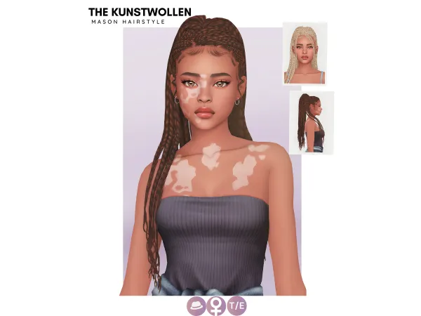 Maxis Match Mason hairstyle by The Kunstwollen - The Sims 4 Custom Content