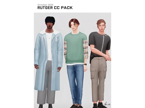 Maxis Match Rutger Pack by iko - The Sims 4 Custom Content