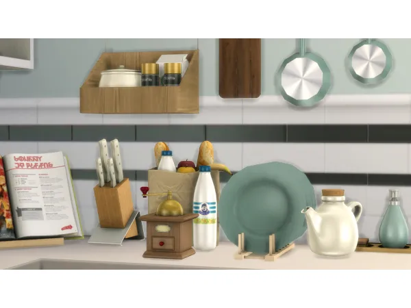 Alpha Clutter in the kitchen by Kardofe - The Sims 4 Custom Content