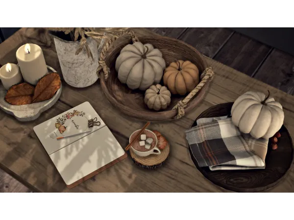 Alpha Cozy Fall by Pinkboxdesign - The Sims 4 Custom Content