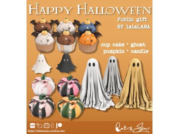 Mix 24Halloween gift by lalaLANA - The Sims 4 Custom Content