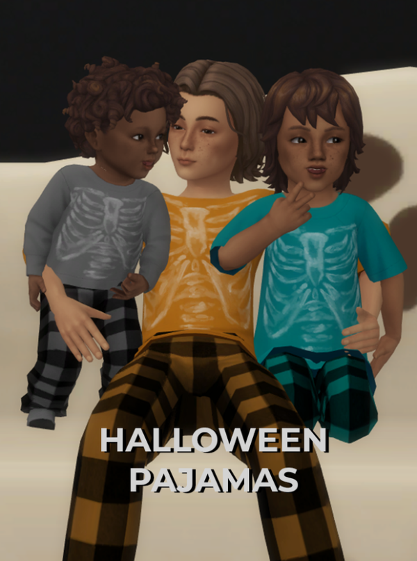 Maxis Match 7 DAYS OF HALLOWEEN DAY 4 PAJAMAS by simsfinds - The Sims 4 Custom Content