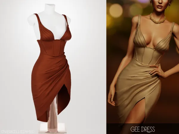 Mix Gee dress - The Sims 4 Custom Content