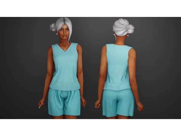 Alpha Elder casual daywear - The Sims 4 Custom Content