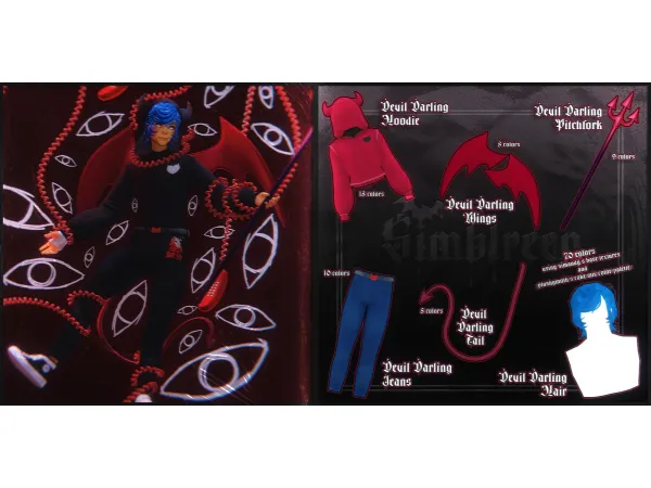 Mix cuupid corp devil darling - The Sims 4 Custom Content