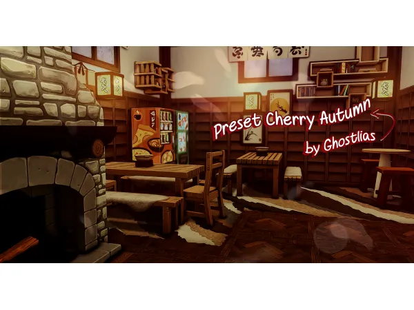Mix Gshade Cherry Autumn [Ghostlias] - The Sims 4 Custom Content