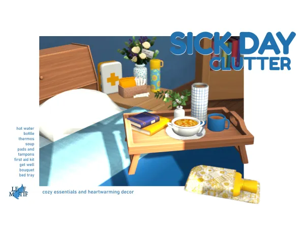Maxis Match Sick Day Clutter motif by leaf - The Sims 4 Custom Content