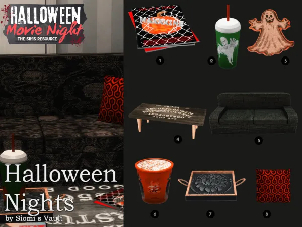 Mix Halloween Nights by simssiomisvault - The Sims 4 Custom Content