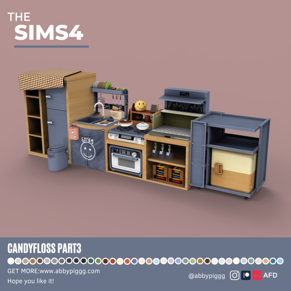 Maxis Match PIGGG Candyfloss P3 26 items by simsfinds - The Sims 4 Custom Content