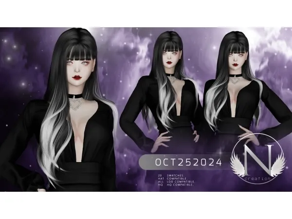 Alpha NILYN HAIR OCT252024 - The Sims 4 Custom Content