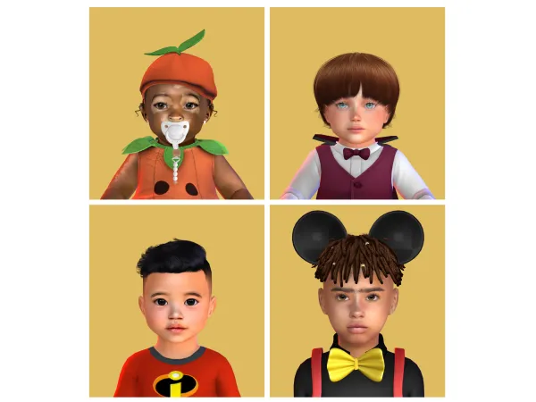 Alpha Sim Dump 40 Infant Toddler Child by Depressed Simmer - The Sims 4 Custom Content