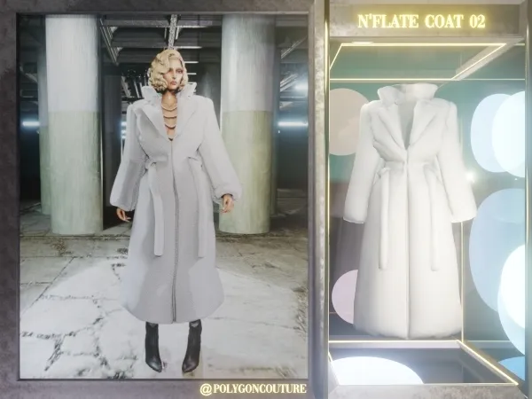 Alpha N'flate Coat 02 - The Sims 4 Custom Content