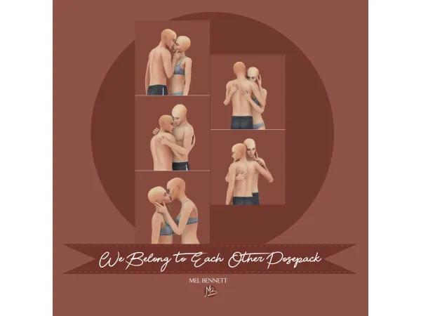 Mix We Belong to Each Other Posepack - The Sims 4 Custom Content