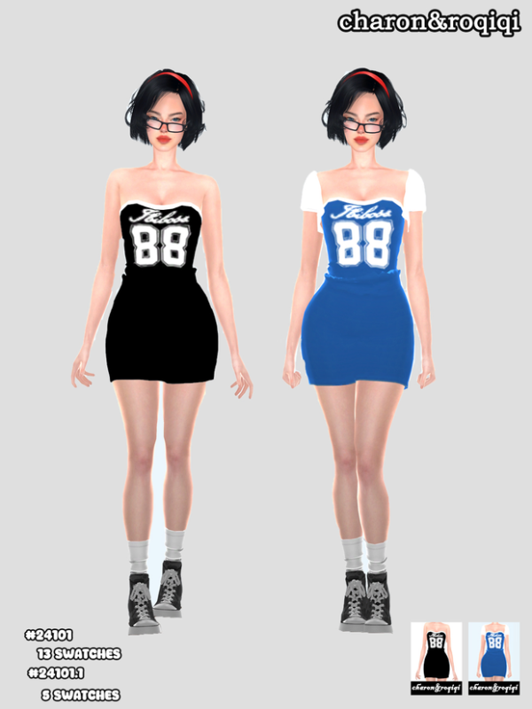 Maxis Match sports dress [charonroqiqi] by simsfinds - The Sims 4 Custom Content
