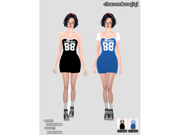 Maxis Match sports dress [charonroqiqi] - The Sims 4 Custom Content