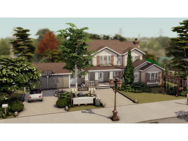 Maxis Match Realistic family house ( Nocc build ) by bojanasimsyt - The Sims 4 Custom Content