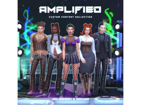 Maxis Match Amplified Set by Joliebean Oakiyo - The Sims 4 Custom Content