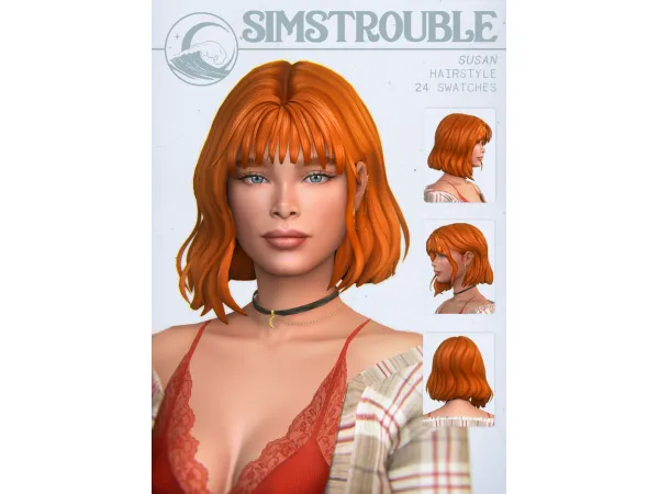 Maxis Match Susan Hairstyle by simstrouble - The Sims 4 Custom Content