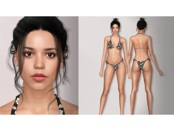 Alpha Jenna Ortega Skin by Thisisthem - The Sims 4 Custom Content