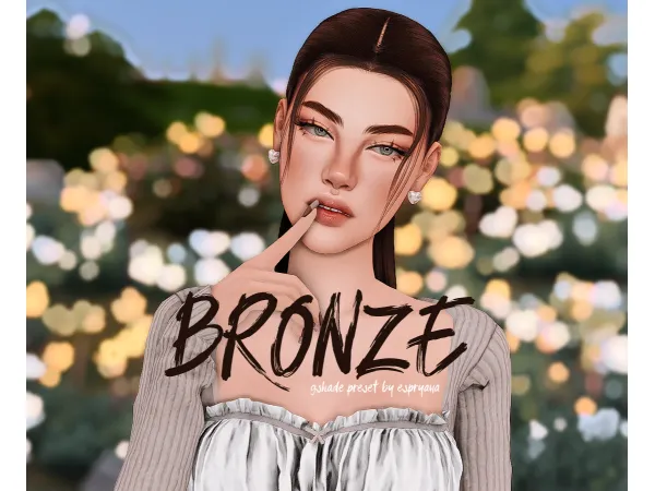 Mix Preset GShade Bronze by espryana - The Sims 4 Custom Content