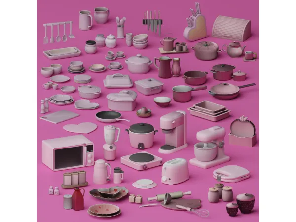 Mix Sweet n' Stylish Mega Clutter Pack by SnootySims - The Sims 4 Custom Content