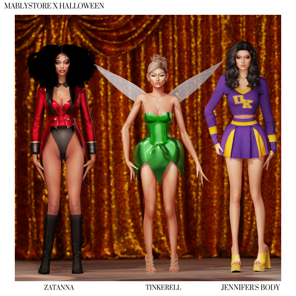 Alpha HALLOWEEN SET by simsfinds - The Sims 4 Custom Content