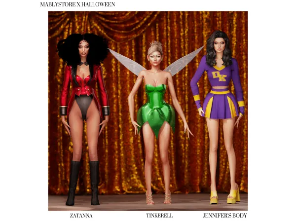 Alpha HALLOWEEN SET by Mably Store - The Sims 4 Custom Content