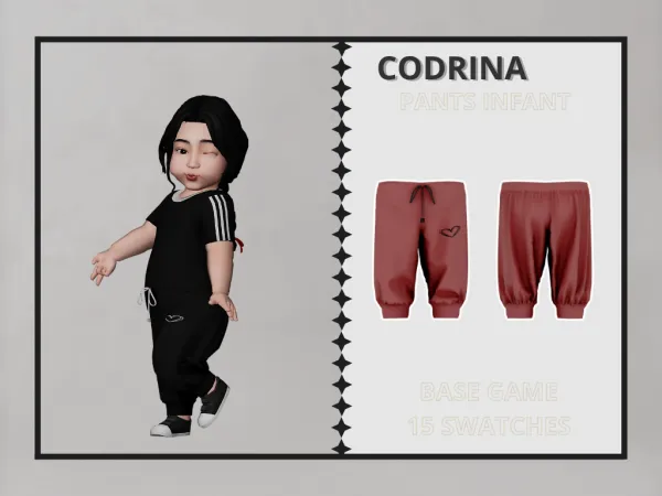 Alpha Codrina Pants Infant - The Sims 4 Custom Content